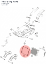 Diagram preview: Filter clamp frame (63506116000)