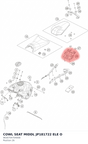 Diagram preview: COWL SEAT MIDDL JP181722 ELE O (96307047040EB)