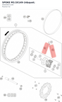 Diagram preview: SPOKE M3.5X149-14" (A40509071149)