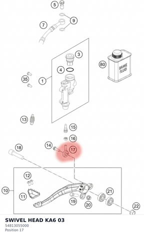 Diagram preview: SWIVEL HEAD KA6 03 (54813055000)