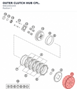 Diagram preview: OUTER CLUTCH HUB CPL. (90632001044)