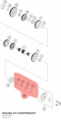 Diagram preview: SEALING KIT COUNTERSHAFT (90233030044)