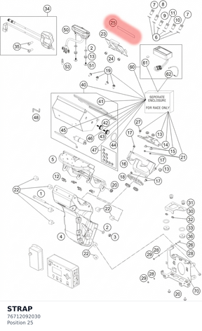 Diagram preview: STRAP (76712092030)