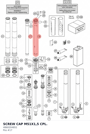 Diagram preview: SCREW CAP M51X1,5 CPL. (48602048S1)