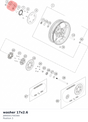 Diagram preview: washer 17x2.6 (J690001700300)