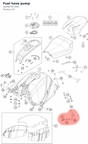 Diagram preview: Fuel hose pump (A62407017050)