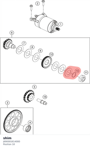 Diagram preview: shim (J690001614000)