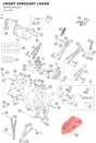 Diagram preview: FRONT SPROCKET COVER (A60603096000)