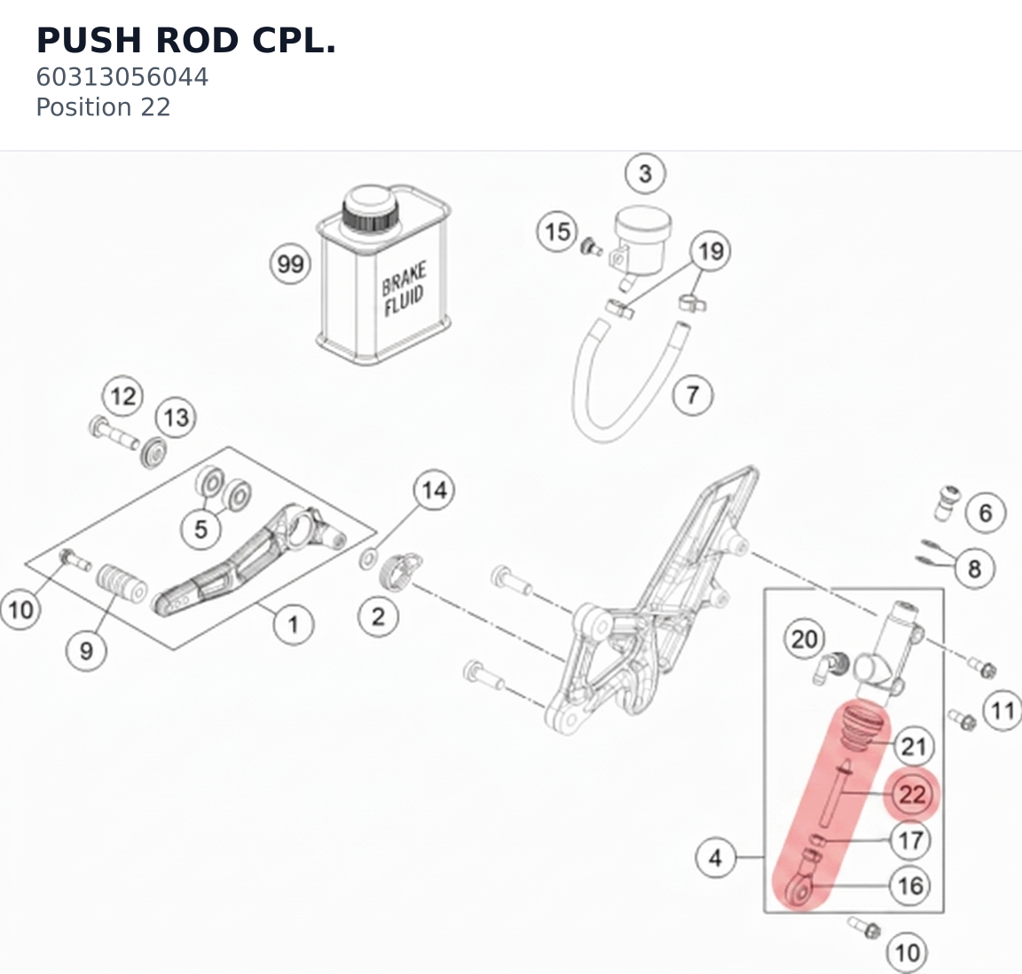 Diagram preview: PUSH ROD CPL. (60313056044)