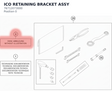 Diagram preview: ICO RETAINING BRACKET ASSY (76712073000)