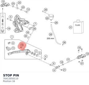 Diagram preview: STOP PIN (76413050110)