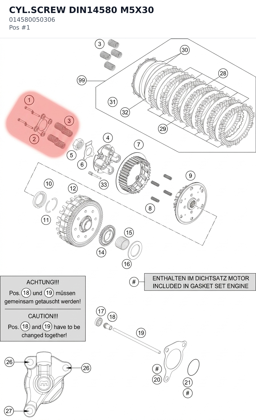 Diagram preview: CYL.SCREW DIN14580 M5X30 (014580050306)