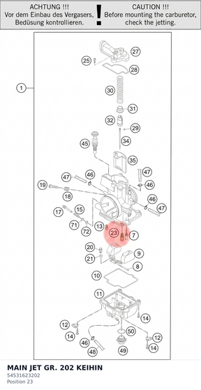 Diagram preview: MAIN JET GR. 202   KEIHIN (54531623202)