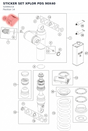Diagram preview: STICKER SET XPLOR PDS 90X40 (52000214)