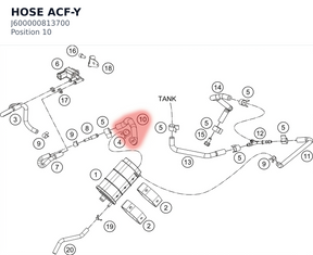 Diagram preview: HOSE ACF-Y (J600000813700)