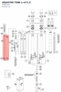 Diagram preview: ADJUSTER TUBE L=471.5 (48601924)
