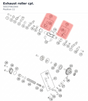 Diagram preview: Exhaust roller cpl. (50537061044)