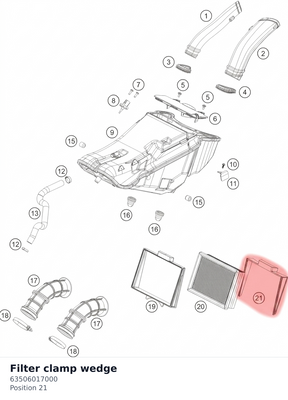 Diagram preview: Filter clamp wedge (63506017000)