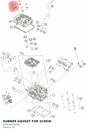 Diagram preview: RUBBER GASKET FOR SCREW (C90036054160)