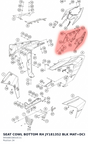 Diagram preview: SEAT COWL BOTTOM RH JY181352 BLK MAT+DCL (94508018010C1C)