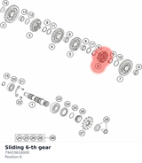 Diagram preview: Sliding 6-th gear (79433616000)
