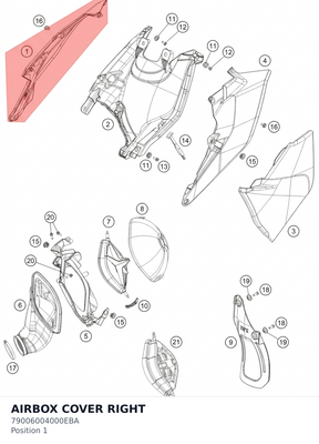 Diagram preview: AIRBOX COVER RIGHT (79006004000EBA)