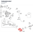 Diagram preview: THREADED BOLT (76413050020)