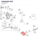 Diagram preview: THREADED BOLT (76413050020)