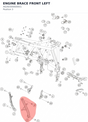 Diagram preview: ENGINE BRACE FRONT LEFT (A6260300600001)