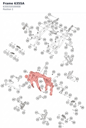 Diagram preview: Frame 635SA (63503101000EB)
