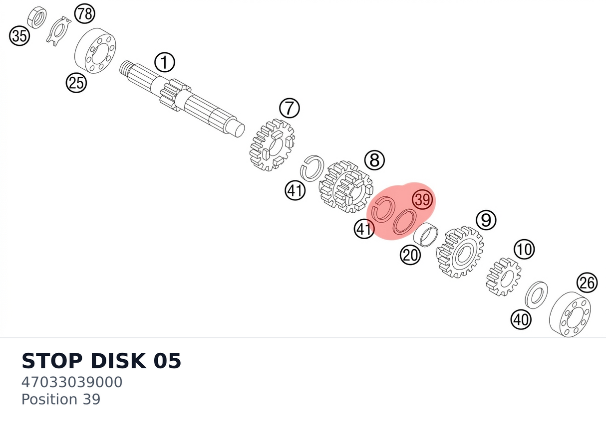 Diagram preview: STOP DISK                   05 (47033039000)