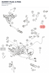 Diagram preview: DUMMY PLUG 4-PINS (000700000AN01)