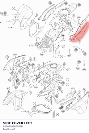 Diagram preview: SIDE COVER LEFT (60308041000BFB)