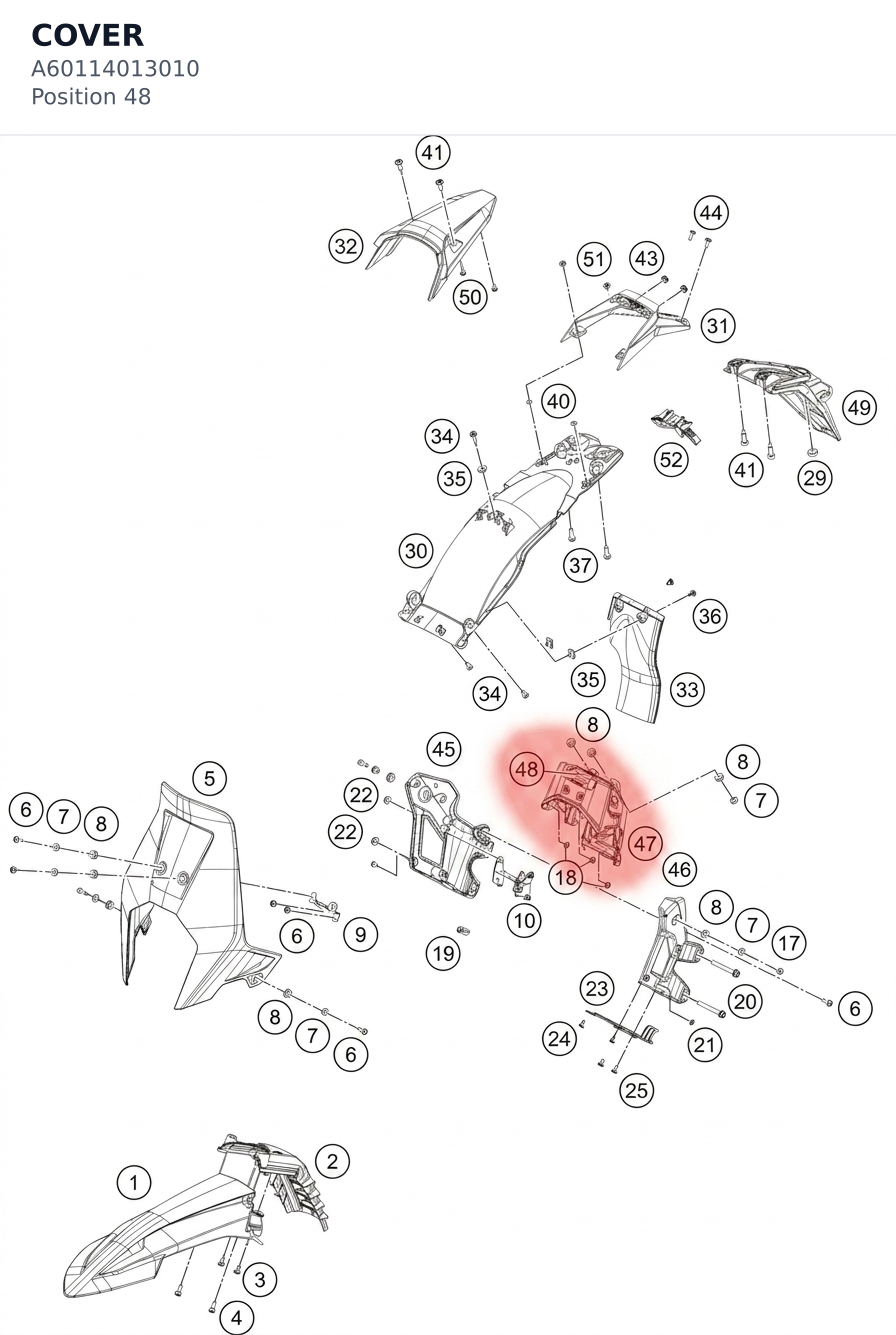 Diagram preview: COVER (A60114013010)