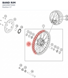 Diagram preview: BAND RIM (A60109073000)