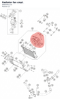 Diagram preview: Radiator fan cmpl. (90835041133)