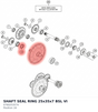 Diagram preview: SHAFT SEAL RING 25x35x7 BSL VI (0760253574)