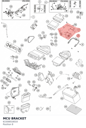 Diagram preview: MCU BRACKET (61508018010)