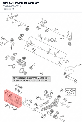 Diagram preview: RELAY LEVER BLACK 07 (6103403000033S)
