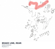 Diagram preview: BRAKE LINE, REAR (94842004044)