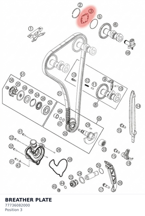 Diagram preview: BREATHER PLATE (77736082000)