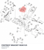 Diagram preview: FOOTREST BRACKET REAR R/S (90503049000)