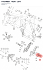 Diagram preview: FOOTREST FRONT LEFT (6900314010033S)