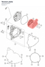 Diagram preview: Tension plate (A60030026050)
