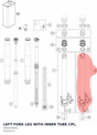 Diagram preview: LEFT FORK LEG WITH INNER TUBE CPL. (48602065S1)