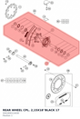Diagram preview: REAR WHEEL CPL. 2,15X18''BLACK 17 (5041000114430)