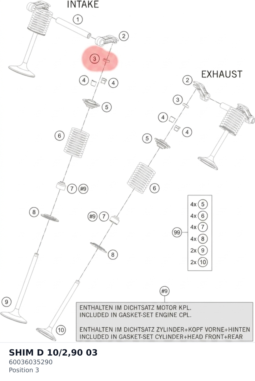 Diagram preview: SHIM D 10/2,90              03 (60036035290)