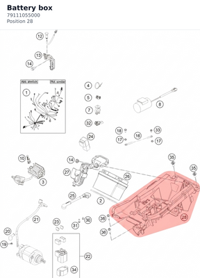 Diagram preview: Battery box (79111055000)