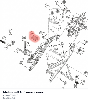 Diagram preview: Metamoll f. frame cover (64108070040)