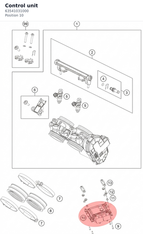 Diagram preview: Control unit (63541031000)